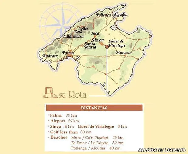 Séjour à la campagne Finca Sa Rota Lloret de Vistalegre Espagne
